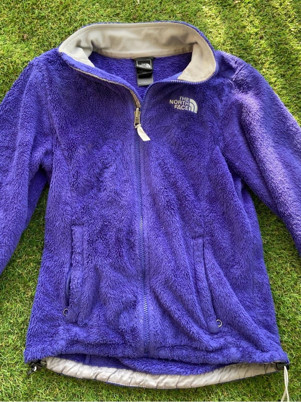 The North Face Purple Fuzzy Full-Zip fleece Jacket womens XS